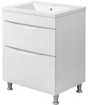 Vonios spintelė su praustuvu Sanservis Smile 60 with sink Como-60, balta sp., 45 cm x 60 cm x 82 cm