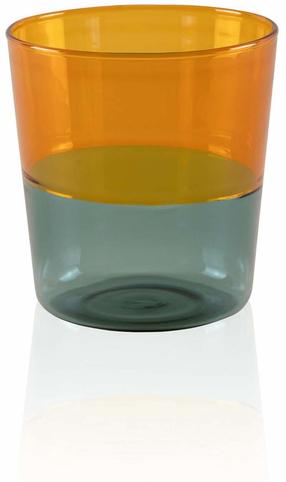 Stiklinė Hermia BRD0086, stiklas, 0.32 l, geltona sp.