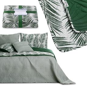Lovatiesė Restilo Tropical Bonaire, balta sp./tamsiai žalia sp., 220 cm x 240 cm