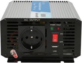 Įtampos keitiklis Extralink OPIP-600W, juoda sp.