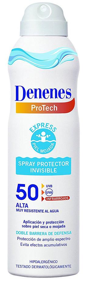 Молочко для ухода за загаром Denenes Protection Spray Invisible Wet Skin SPF50, 250 мл