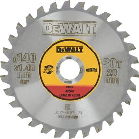 Пильный диск для углошлифовальной машины Dewalt DT1923-QZ, 140 мм x 1.49 мм x 20 мм