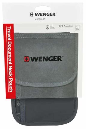 Dėklas, dokumentams Wenger Travel Document Neck Pouch, pilka sp.
