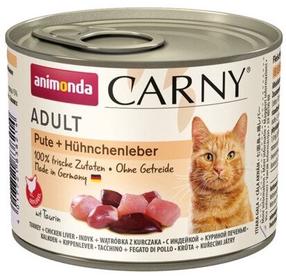 Šlapias kačių maistas Animonda Carny Adult, vištiena/kalakutiena/kepenėlės, 0.2 kg