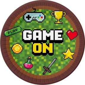 Vienreizējās lietošanas šķīvis GoDan Game On, Ø 18 cm, 6 gab.