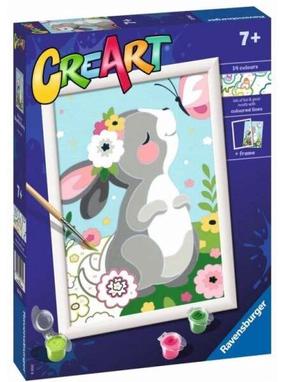 Tapymas pagal skaičius Ravensburger CreArt Beautiful Bunny, įvairių spalvų