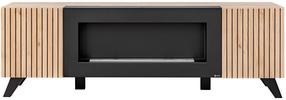 TV galds ASM Liam, antracīta krās./brūna krās., 45 cm x 160 cm x 52 cm