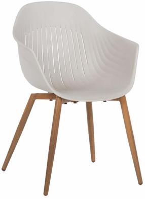Valgomojo kėdė Home4you Blue Hug 78336, matinė, ruda sp./balta sp., 57 cm x 58 cm x 82 cm