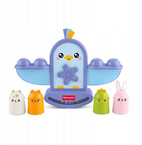 Rotaļlietu svari Fisher Price Stack And Rattle Birdie, daudzkrāsaina