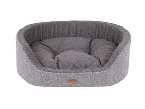 Кровать для животных Amiplay Elipsa 2 in 1 ECO Malmo Bed, серый цв., M