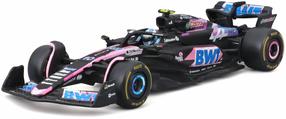 Игрушечная гоночная машина Bburago F1 Alpine A524 18-38219, 1:43, черный цв./розовый цв.