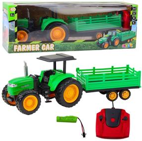  Rc трактор Lean Toys Farmer, зеленый цв.