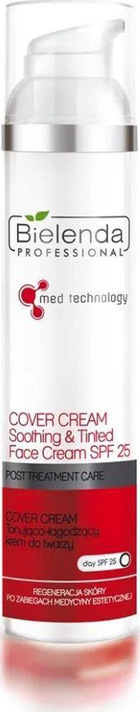 Sejas krēms Bielenda Professional Post Treatment Care Soothing Tinted Cover, 100 ml, SPF 25