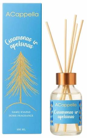 Namų kvapas ACappella Orange And Cinnamon, 100 ml Mėlyna sp.