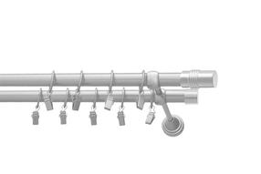 Karnizo komplektas Karpol Eliza Cylinder, 250 cm, Ø 16 mm, matinė chromo sp.