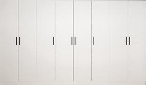 Prieškambario spinta Kalune Design Noah 8206, balta sp., 35 cm x 360 cm x 210 cm