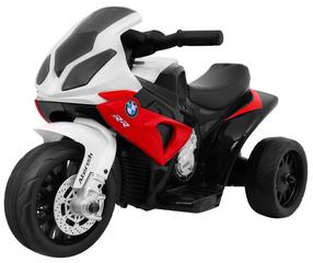 Vaikiškas elektrinis motociklas Ramiz BMW S1000, balta sp./raudona sp.
