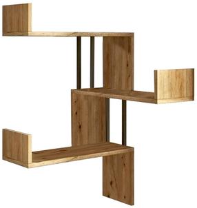 Sieninė lentyna Kalune Design VG17 - A, pušies sp, 109.4 cm x 60 cm x 60 cm