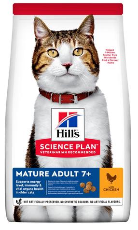 Sausas kačių maistas Hill's Science Plan Feline Mature Adult 7, vištiena, 1.5 kg