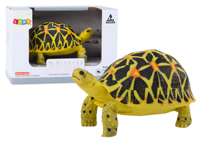 Фигурка-игрушка, черепаха Lean Toys Model Series, 11 см, черный цв./желтый цв.