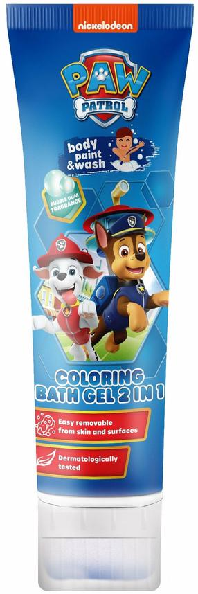 Bērnu dušas želeja Nickelodeon Paw Patrol Coloring 2in1, 150 ml