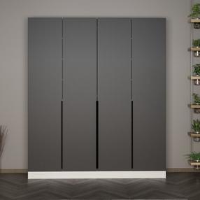 Prieškambario spinta Kalune Design Noah 8266, antracito sp., 35 cm x 180 cm x 210 cm