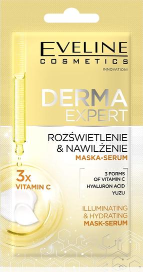 Sejas maska Eveline Derma Expert Whitening and Moisturizing, 8 ml