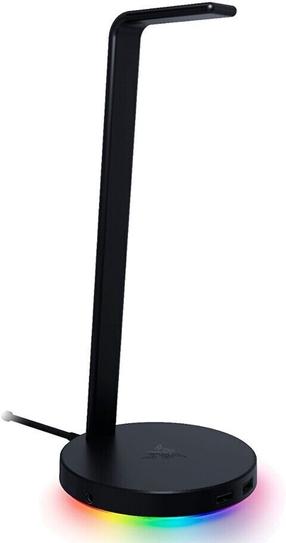 Ausinių stovas Razer, juoda