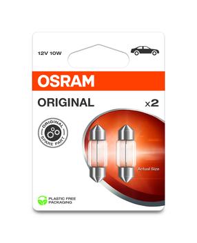 Automobilio lemputė Osram 6438-2BL, kaitrinė, skaidri sp., 12 V