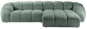 Kampinė sofa Micadoni Diana Bub13, mėtinė (mint) sp., dešininė, 334 x 182 cm x 72 cm