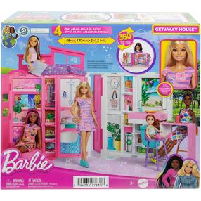 Кукольный домик Mattel Barbie Get Away House HRJ77, розовый цв.