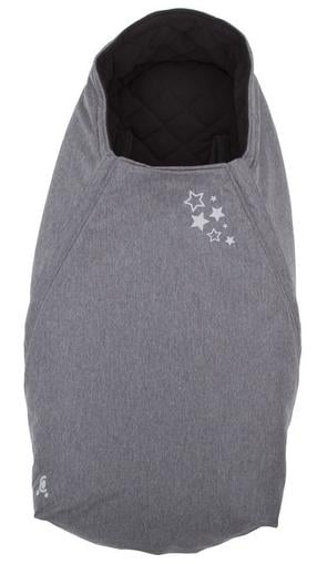 Ziemas guļammaiss zīdainim CuddleCo Comfi Extreme Stars, melna krās./pelēka krās., 90 cm x 50 cm