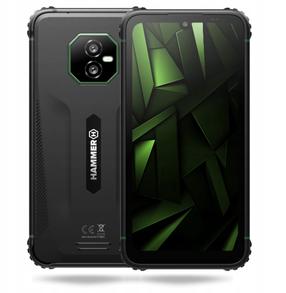 Mobilais telefons Hammer Ranger, 128 GB, melns krās., zaļa krās.