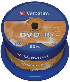 Записываемый компакт-диск Verbatim 43548, 4.7 GB, 50шт.