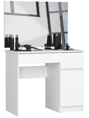 Kosmētikas galds Akord CLP P-2/SL, balta krās., 142 cm x 90 cm x 50 cm