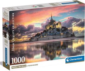 Puzle Clementoni Le Magnifique Mont Saint-Michel 39769, 50 cm x 70 cm, 1000 gab., daudzkrāsaina