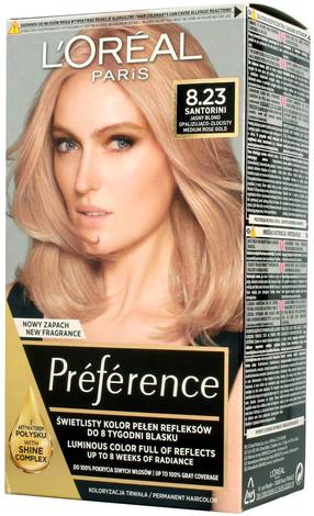 Plaukų dažai L’Oréal Paris Preference, santorini sp., 8.23, 160 ml