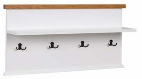 Seinale kinnitatav riidepuu ADRK Galineo 03, 50.5 cm, tamm v.