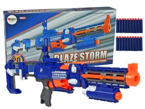 Žaislinis šautuvas su kulkomis Lean Toys Blaze Storm, 50 cm Mėlyna sp.