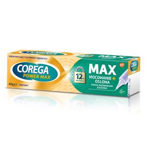 Protēžu fiksācijas krēms Corega Power Max, piparmētru garša, 40 g
