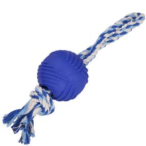 Žaislas šuniui, virvinis Springos PA0274, 25 cm, mėlyna sp./balta sp.