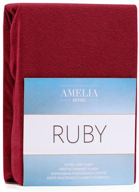 Voodilina Restilo Ruby, punane v., 200 x 220 cm, kummiga