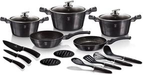 Набор кастрюль и сковородок, c аксессуарами Berlinger Haus Carbon Pro BH-6920
