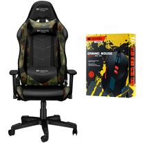 Spēļu krēsls Canyon Argama CND-SGCH4AO, melna/zaļa + CND-SGM05N