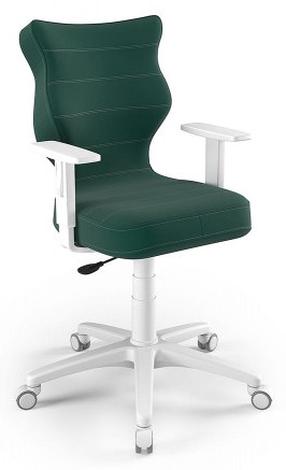 Bērnu darba krēsls Duo VT05 Size 6, 40 x 42.5 x 89.5 - 102.5 cm, balta krās./zaļa krās.
