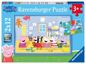 Пазл 2in1 Ravensburger Peppa Pig 2in1, 24 шт., многоцветный