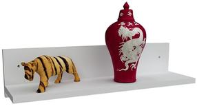 Sieninė lentyna Kalune Design Novella K5, balta sp., 14.5 cm x 14.5 cm x 60 cm