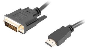 Adapteris Lanberg CA-HDDV-20CU-0018-BK HDMI, DVI-D, 1.8 m, juoda sp.
