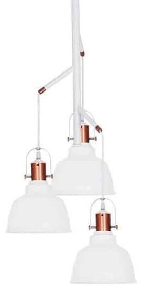 Šviestuvas kabinamas AZzardo Darling AZ2146, E27, 3 x 40 W, vario sp./balta sp. / vario sp.