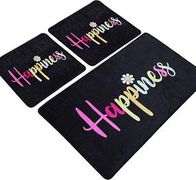 Vonios kilimėlių rinkinys Foutastic Happiness 359CHL3278, įvairių spalvų, 100 cm x 60 cm